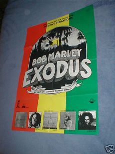 BOB MARLEY WAILERS EXODUS (LIVE) GERMAN MOVIE POSTER